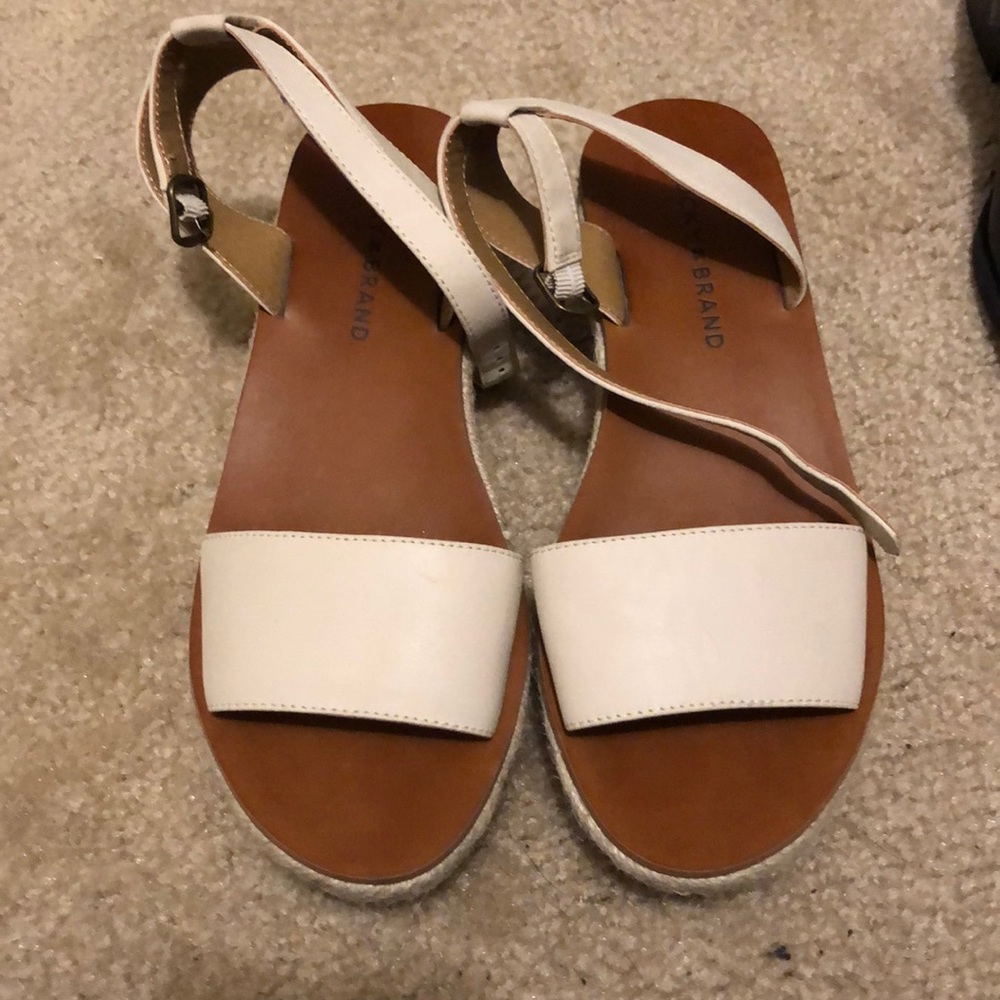 Luck brand open toe wedges